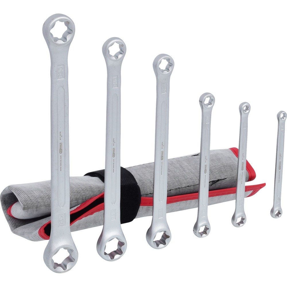 Produktabbildung: KS TOOLS Torx-E-Doppel-Ringschlüssel-Satz, 6-tlg