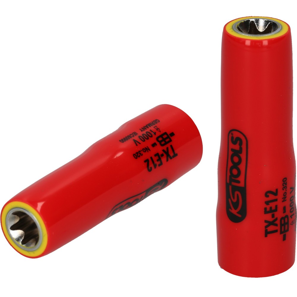 Produktabbildung: KS TOOLS 3/8" Torx-E-Stecknuss mit Schutzisolierung, E10, lang