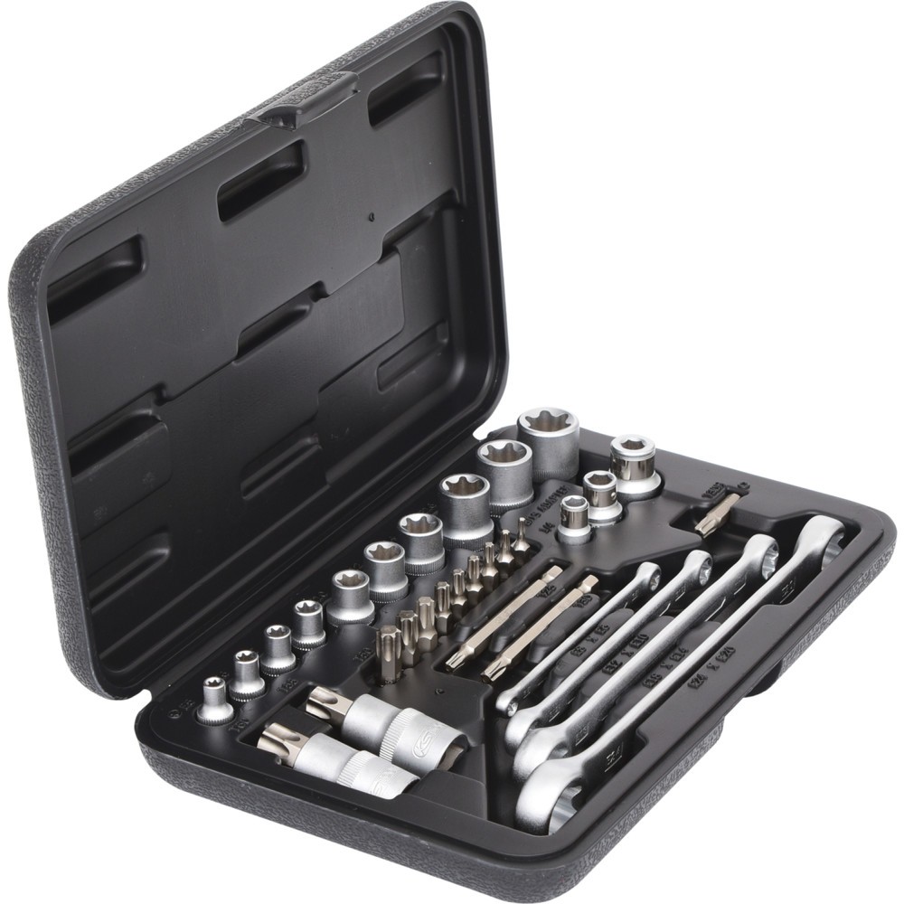 Produktabbildung Nr. 4: KS TOOLS 1/4"+3/8"+1/2" Torx-Steckschlüssel-Satz, 31-tlg