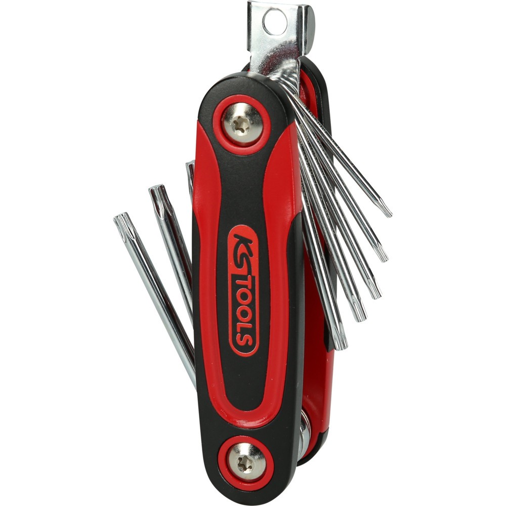 Produktabbildung: KS TOOLS Torx-Winkelstiftschlüssel-Klapphalter, 8-tlg