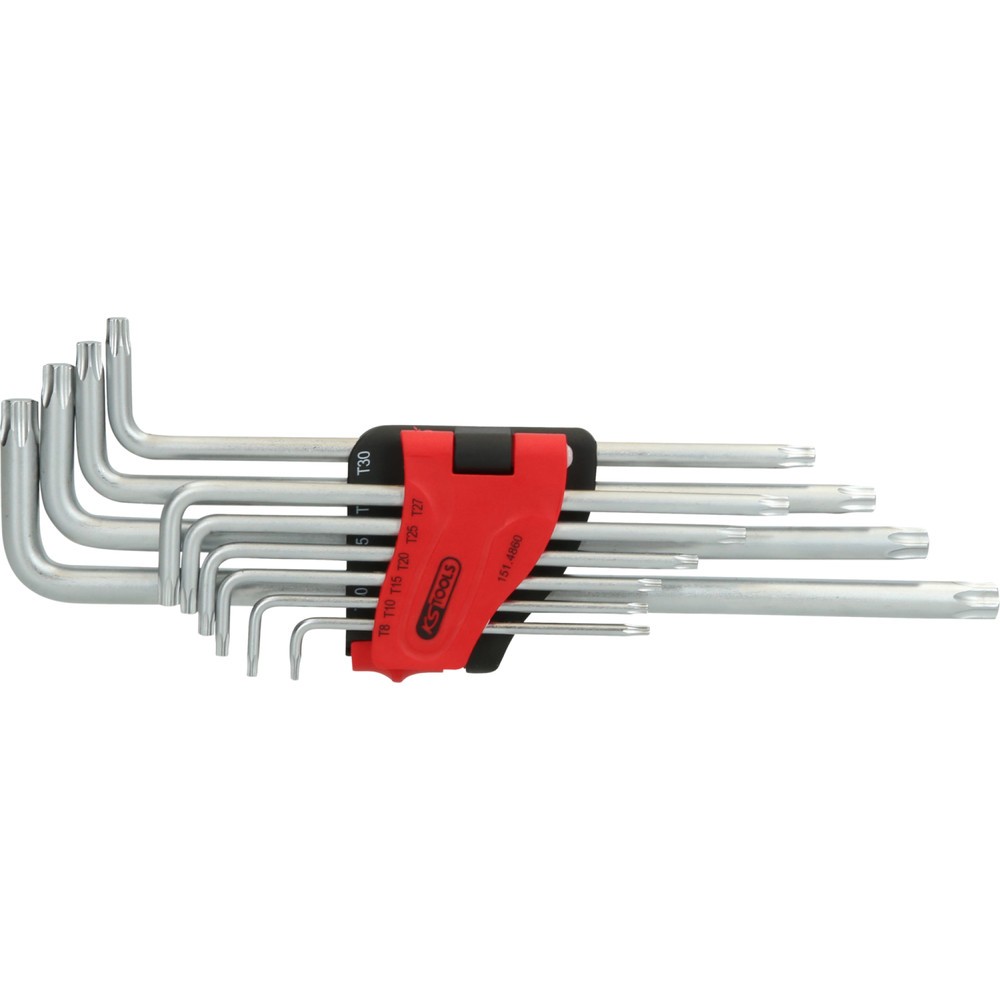 Produktabbildung Nr. 3: KS TOOLS Torx-Winkelstiftschlüssel-Satz, extra lang, 10-tlg