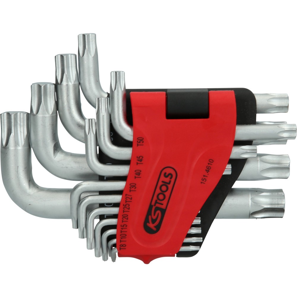Produktabbildung Nr. 2: KS TOOLS Torx-Winkelstiftschlüssel-Satz, kurz, 14-tlg