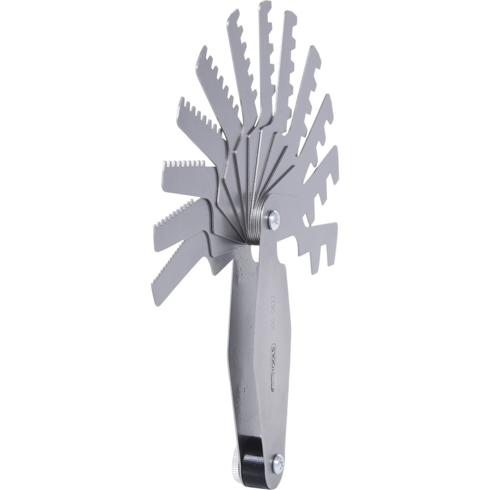 Produktabbildung Nr. 4: KS TOOLS Trapez-Gewindestahllehre, für 30° Gewinde, 2-12mm