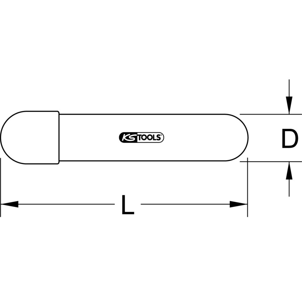 Produktabbildung Nr. 3: KS TOOLS Tülle mit Schutzisolierung und Klemmkappe, 60mm