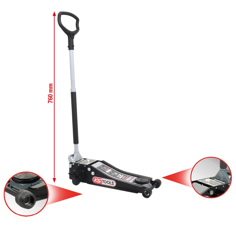 Produktabbildung Nr. 4: KS TOOLS ULTIMATEline Hydraulischer Stahl-Wagenheber 2 t