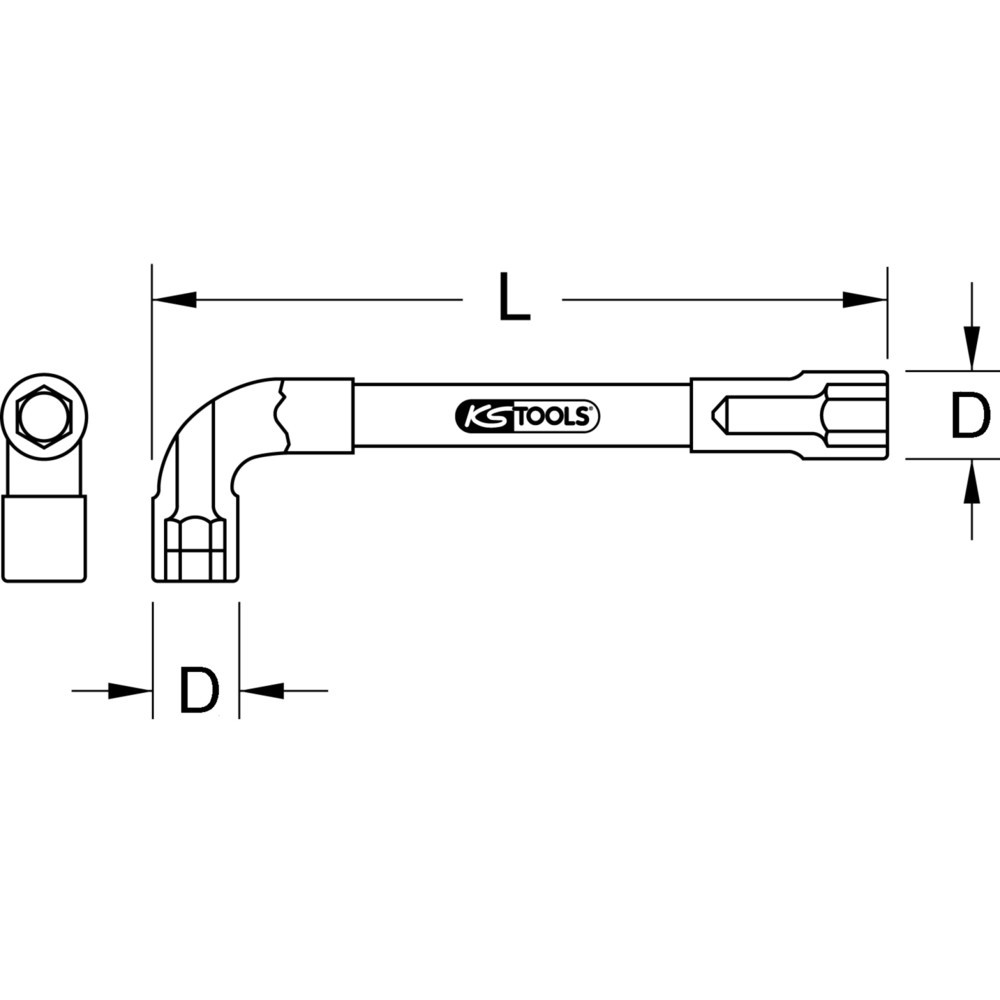 Produktabbildung Nr. 11: KS TOOLS ULTIMATEplus Doppel-Steckschlüssel mit Bohrung, 9mm