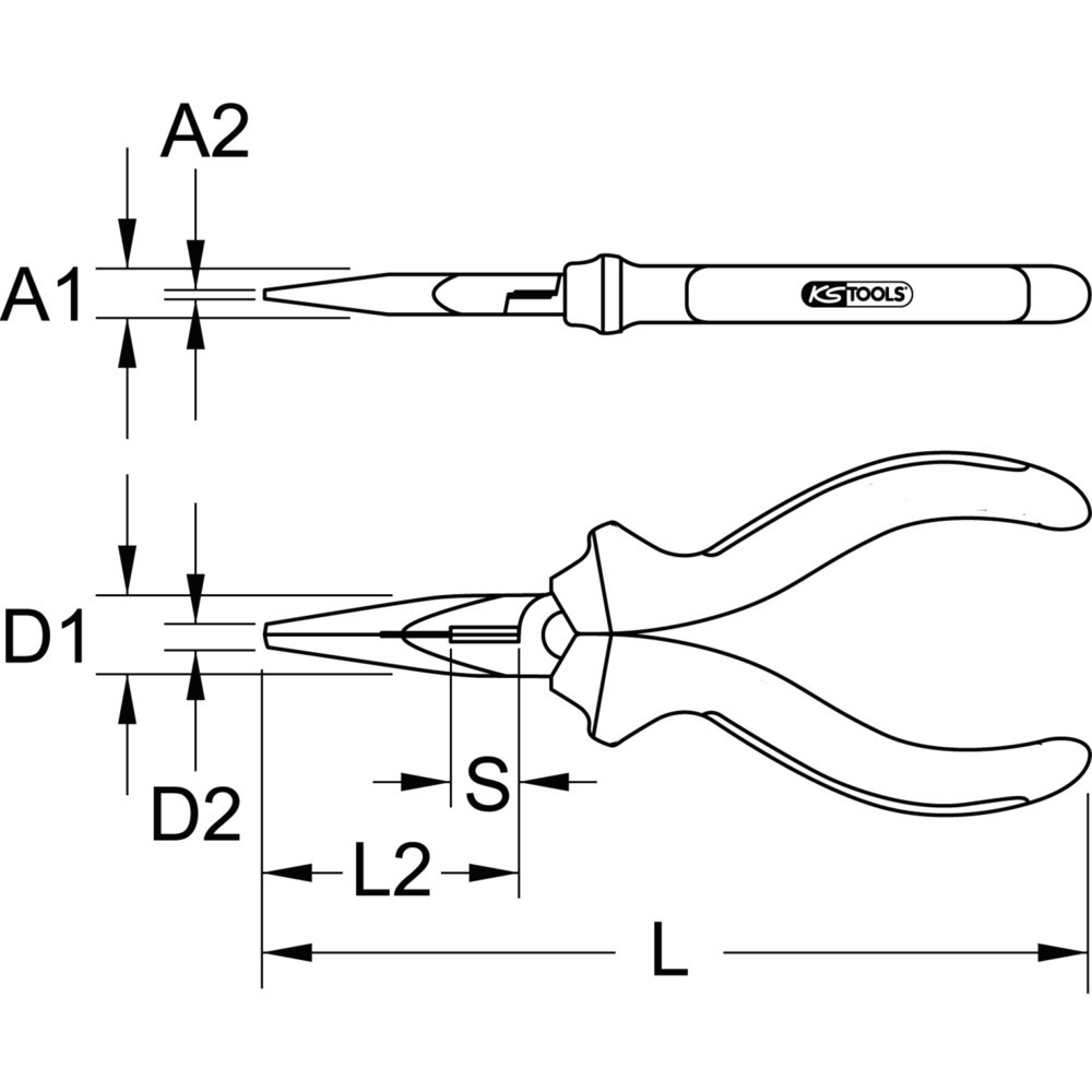 Produktabbildung Nr. 5: KS TOOLS Ultimateplus Telefonzange, 165mm