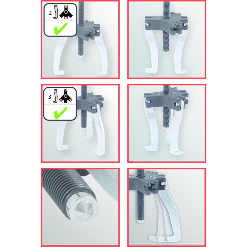 Produktabbildung Nr. 7: KS TOOLS Universal-Abzieher 2+3-armig, 60mm, Gr.1, 2t