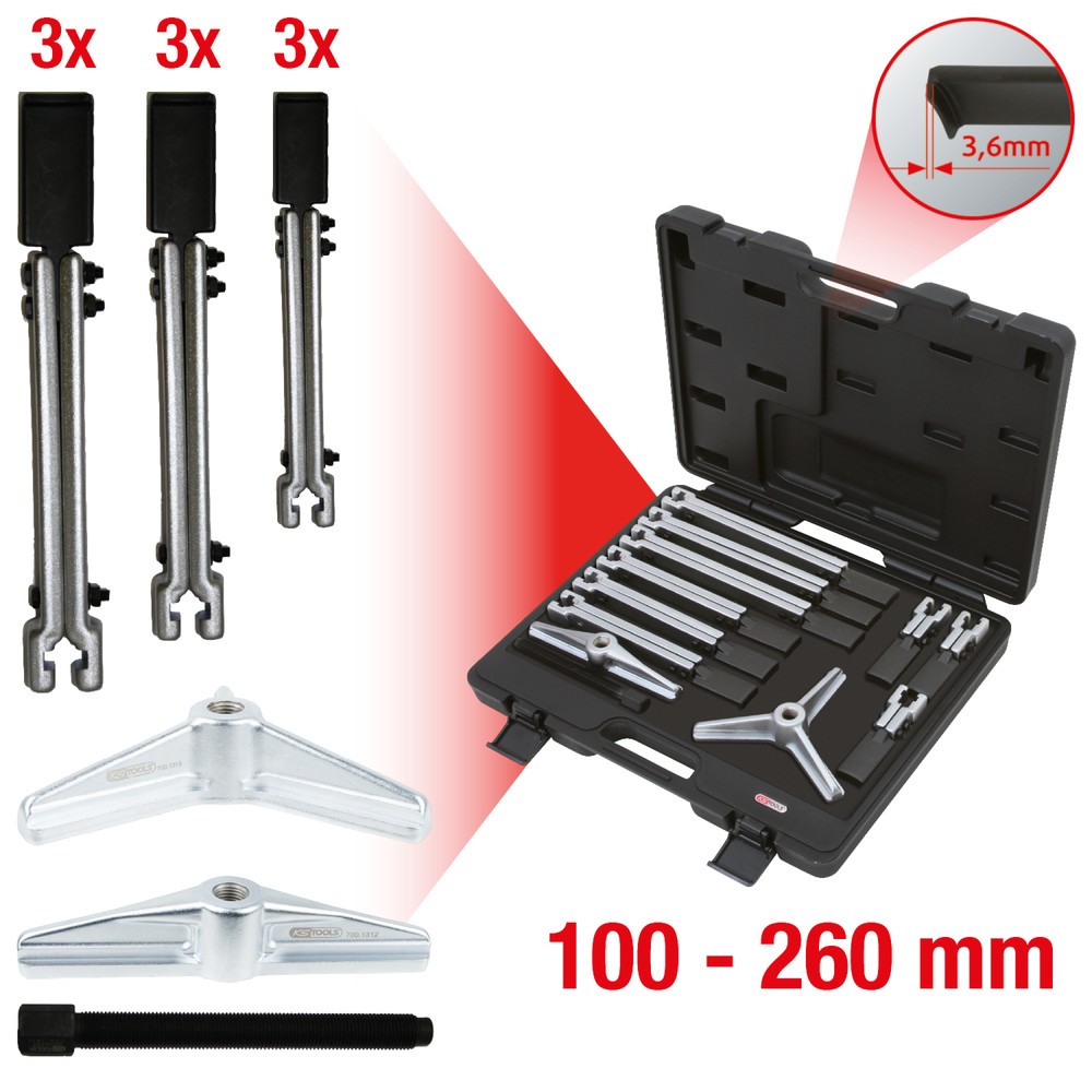 Produktabbildung Nr. 2: KS TOOLS Universal-Abzieher-Satz, 12-tlg