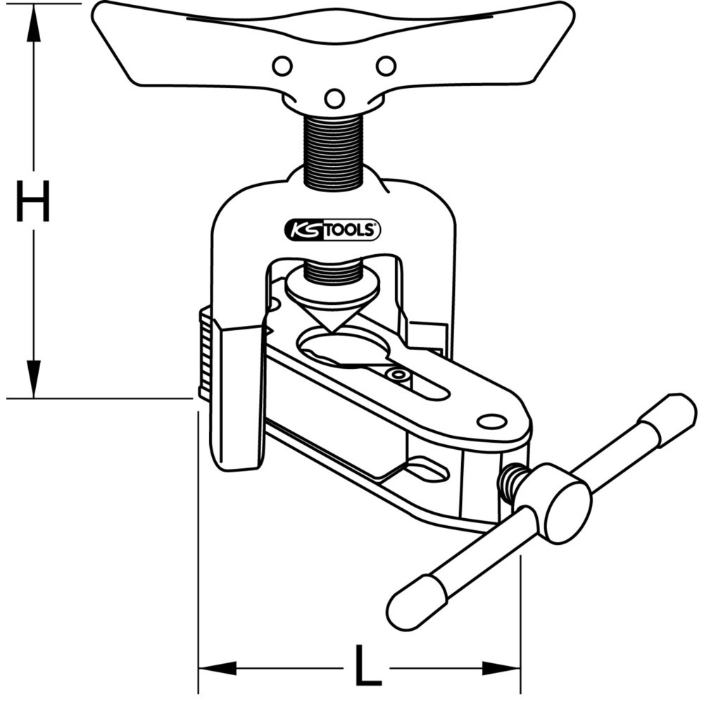 Produktabbildung Nr. 5: KS TOOLS Universal-Bördelgerät mit Schnellspannvorrichtung