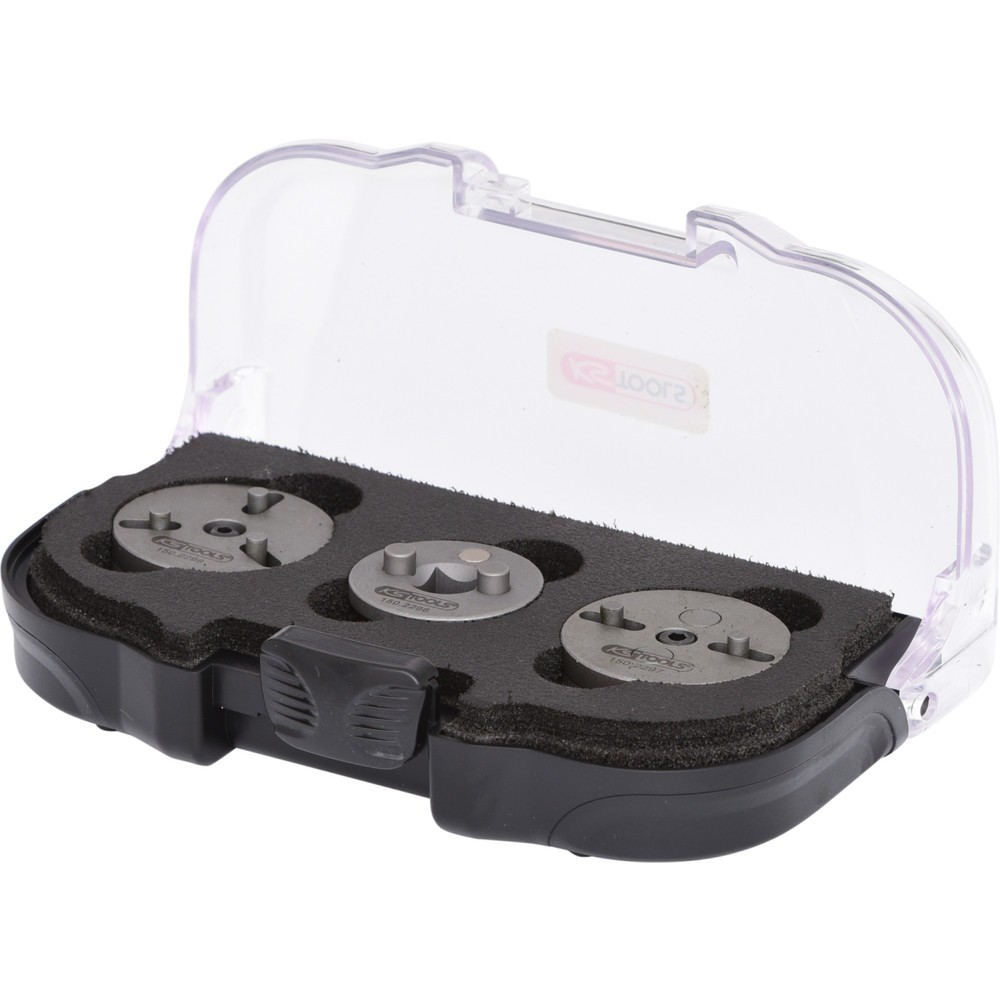 Produktabbildung: KS TOOLS Universal Bremskolben-Rückstell-Werkzeug-Adapter-Satz, 3-tlg