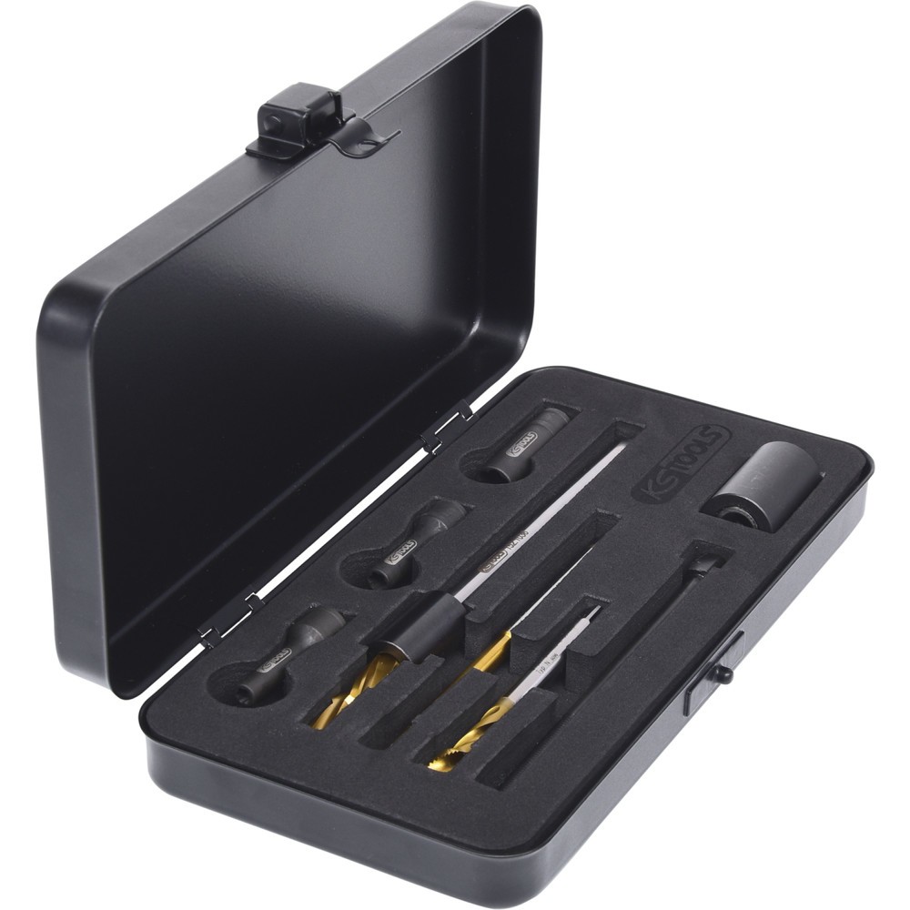 Produktabbildung Nr. 19: KS TOOLS Universal Glühkerzen-Ausbohrsatz M10 x 1, 8-tlg