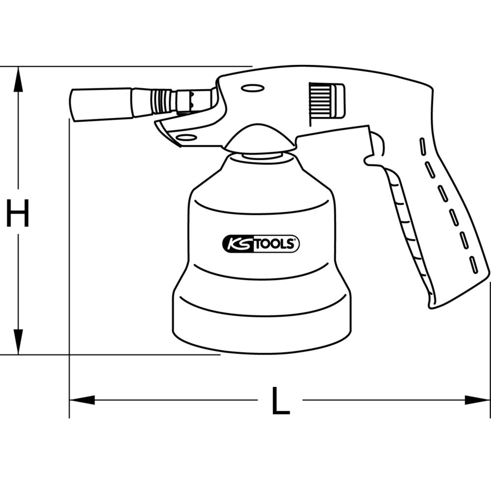 Produktabbildung Nr. 5: KS TOOLS Universal-Kartuschenlötgerät, Metall
