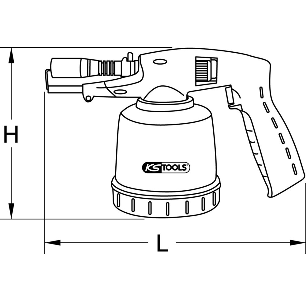 Produktabbildung Nr. 5: KS TOOLS Universal-Kartuschenlötgerät mit Piezo-Zündung, rot