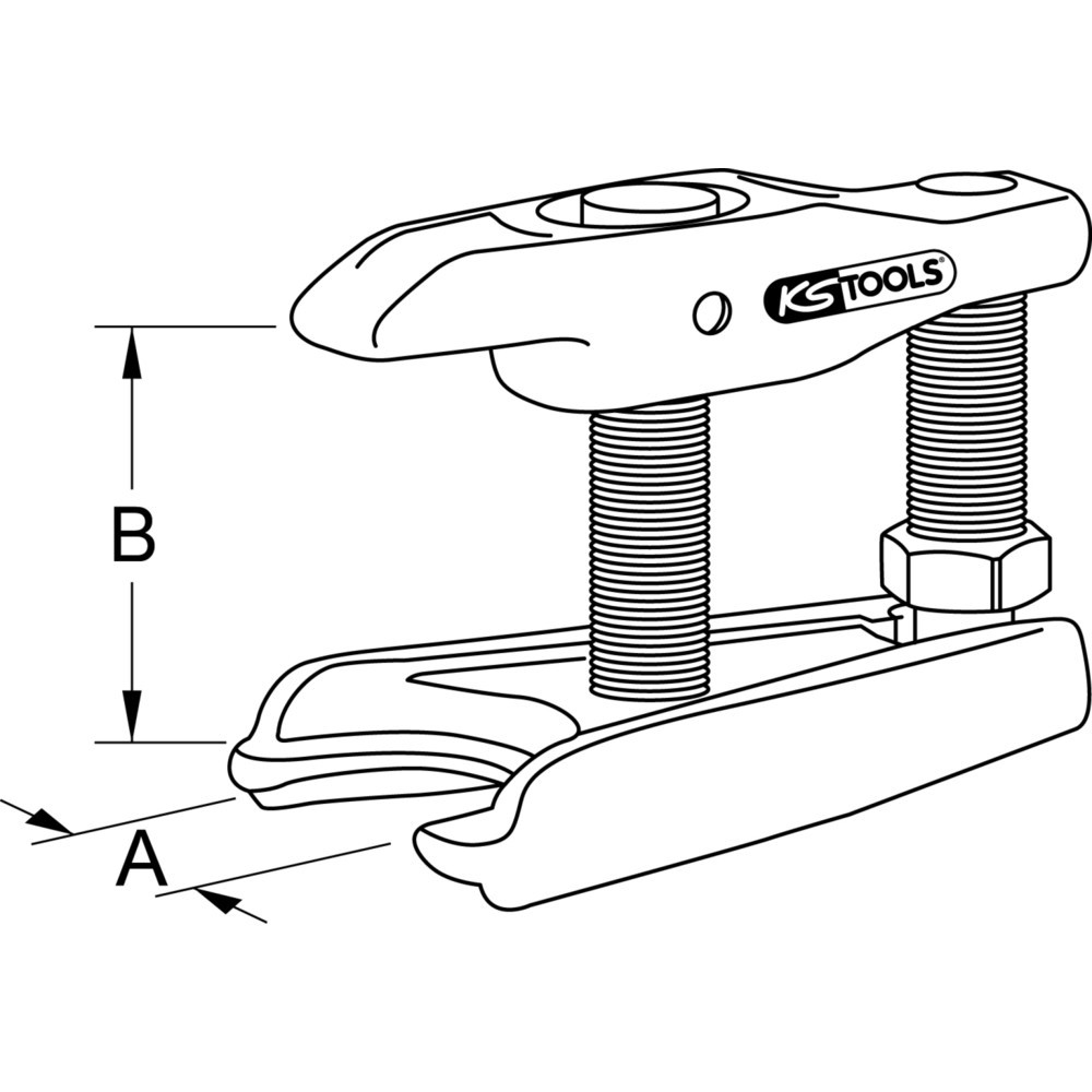Produktabbildung Nr. 5: KS TOOLS Universal-Kugelgelenk-Abzieher, 45mm