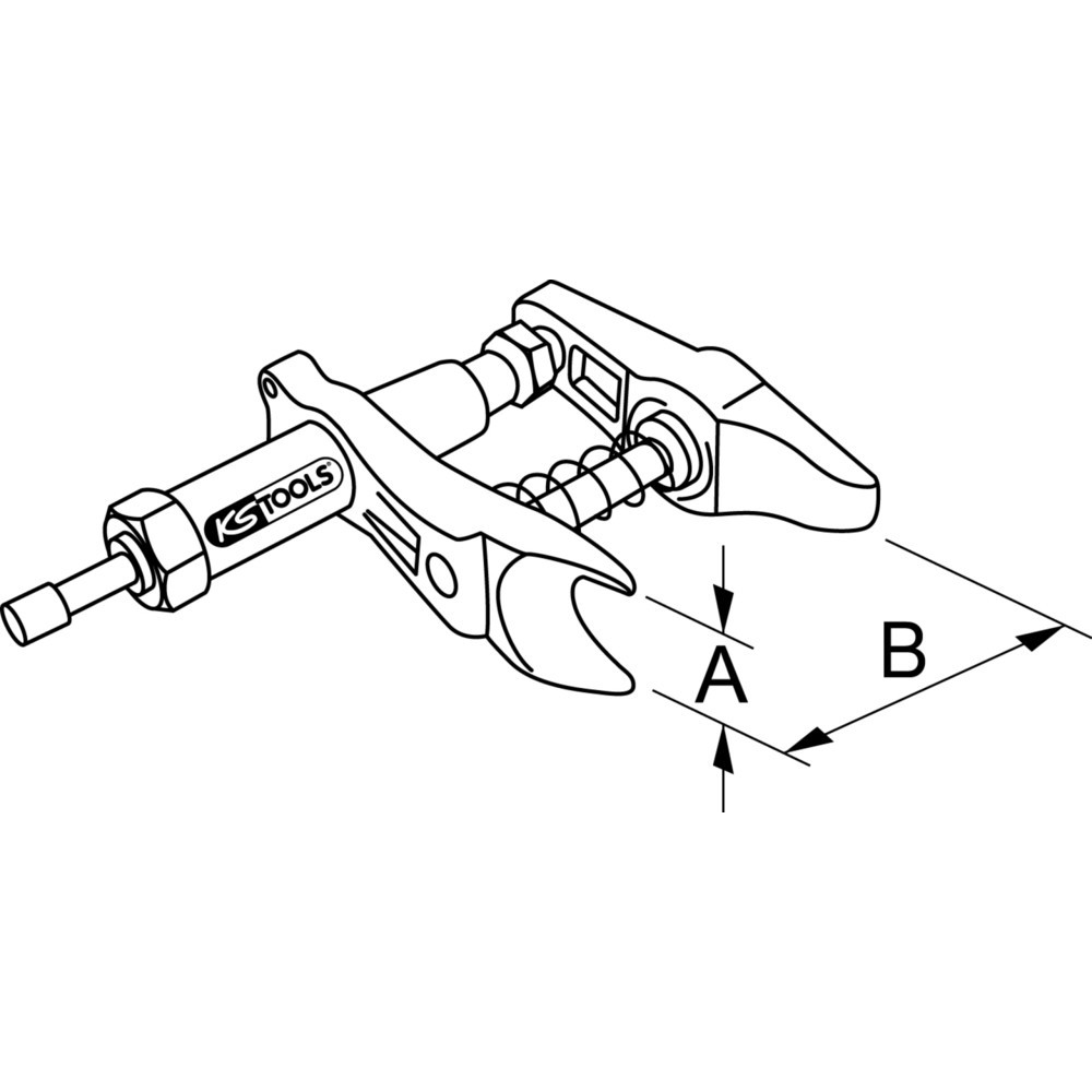 Produktabbildung Nr. 5: KS TOOLS Universal-Kugelgelenk-Ausdrücker, 36mm