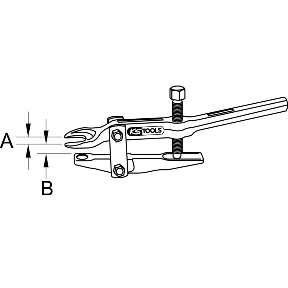 Produktabbildung: KS TOOLS Universal-Kugelgelenk-Ausdrücker, 18mm