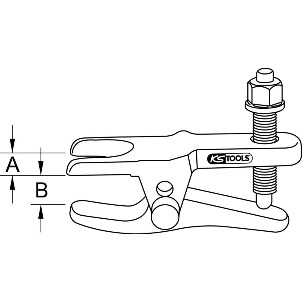 Produktabbildung Nr. 6: KS TOOLS Universal-Kugelgelenk-Ausdrücker, 0-55 mm