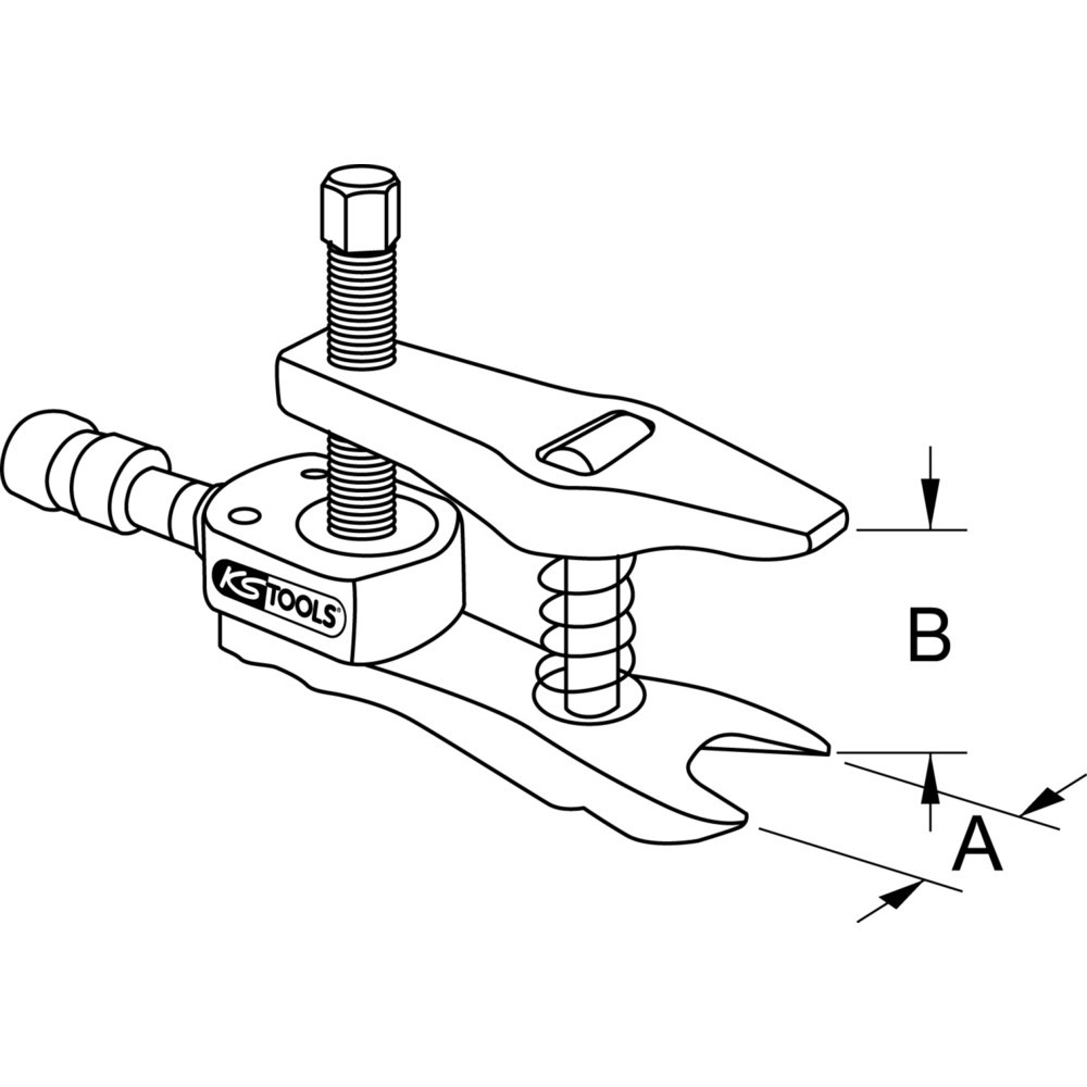 Produktabbildung Nr. 5: KS TOOLS Universal-Kugelgelenk-Ausdrücker ohne Hydraulik-Zylinder, 36mm