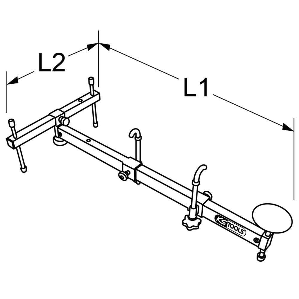Produktabbildung Nr. 14: KS TOOLS Universal Motor-Stütztraverse