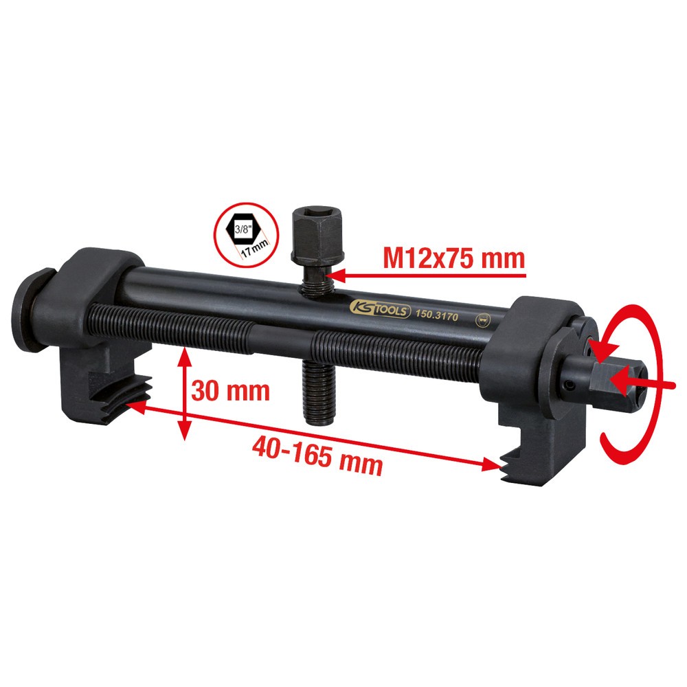 Produktabbildung Nr. 6: KS TOOLS Universal-Rillen-Riemenscheiben-Abzieher Ø 40-165 mm