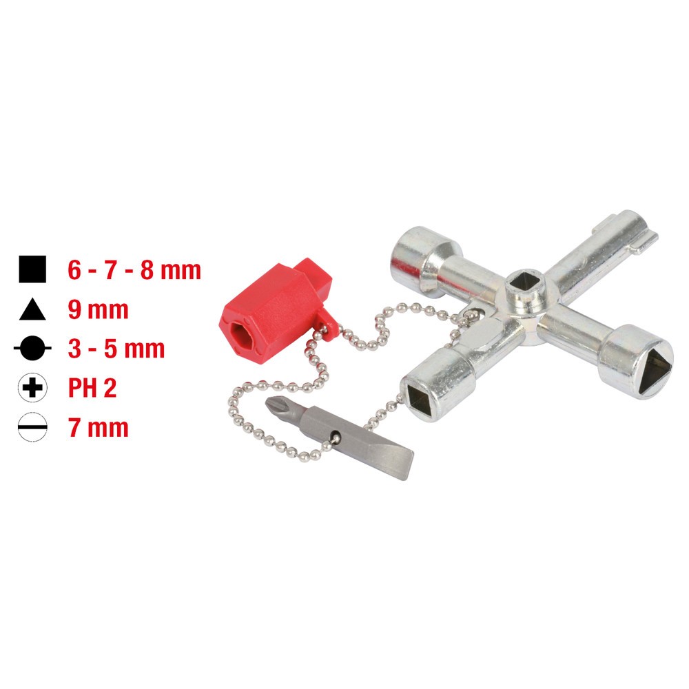 Produktabbildung Nr. 2: KS TOOLS Universal-Schaltschrankschlüssel, 71mm
