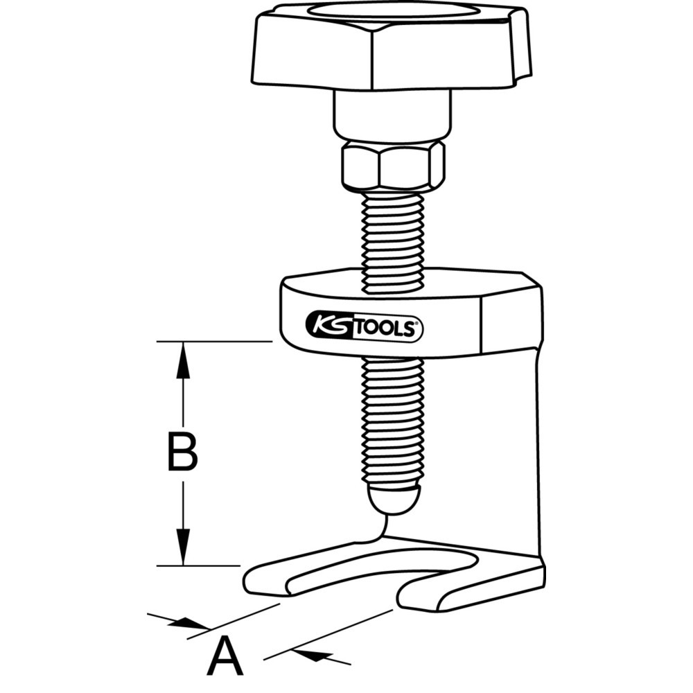 Produktabbildung Nr. 4: KS TOOLS Universal-Wischarm-Abzieher Typ 1, 11mm