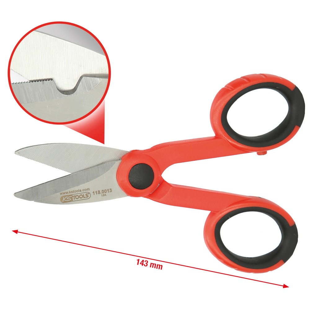 Produktabbildung Nr. 6: KS TOOLS Universal-Werkstattschere, 143mm