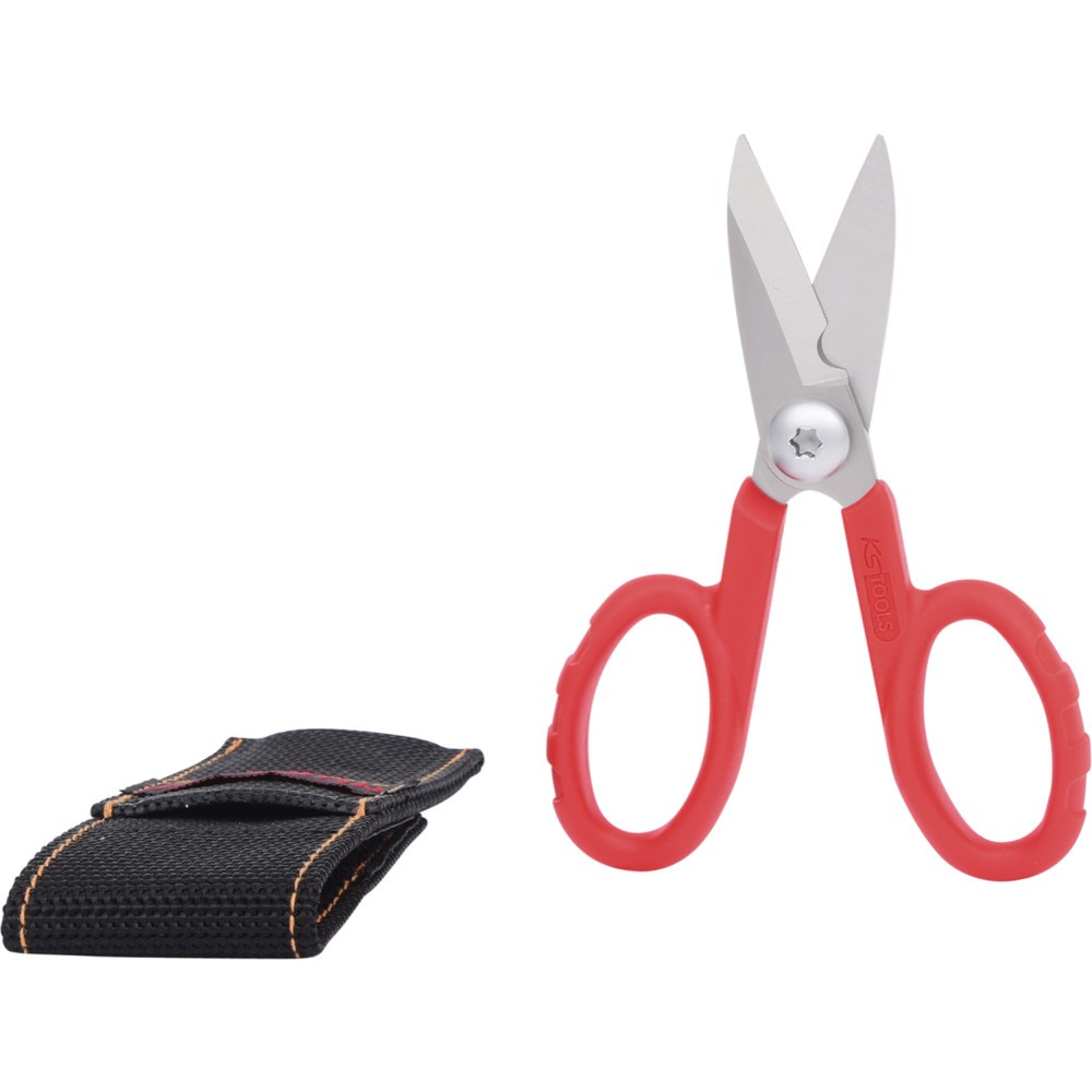 Produktabbildung Nr. 3: KS TOOLS Universal-Werkstattschere, 140mm, inklusive Gürteltasche