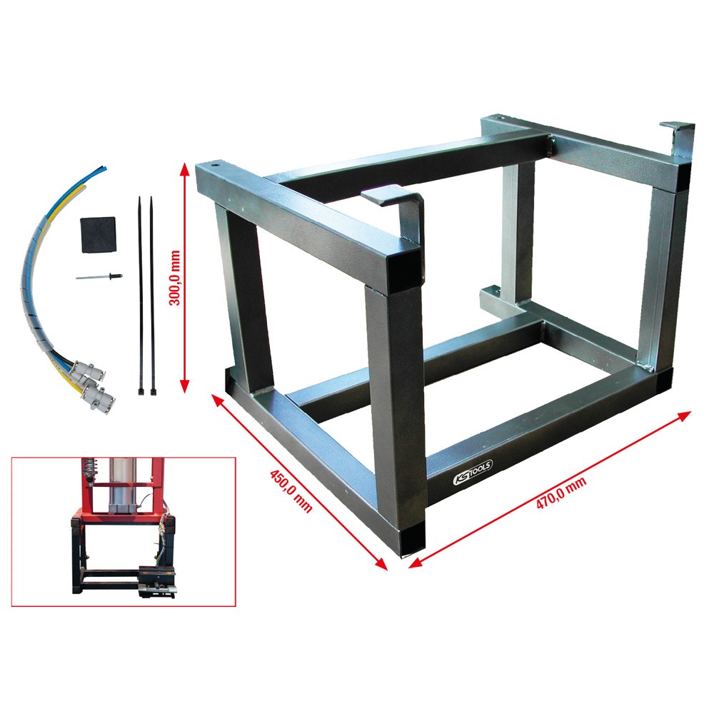 Produktabbildung Nr. 4: KS TOOLS Unterstellbock für Druckluft-Stand-Federspanner für 500.8800