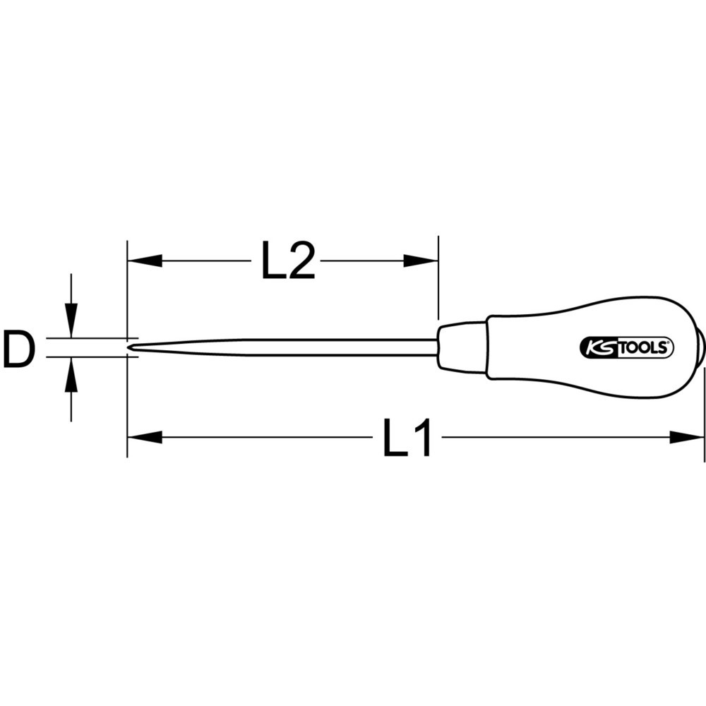Produktabbildung: KS TOOLS Vorstecher, 190mm