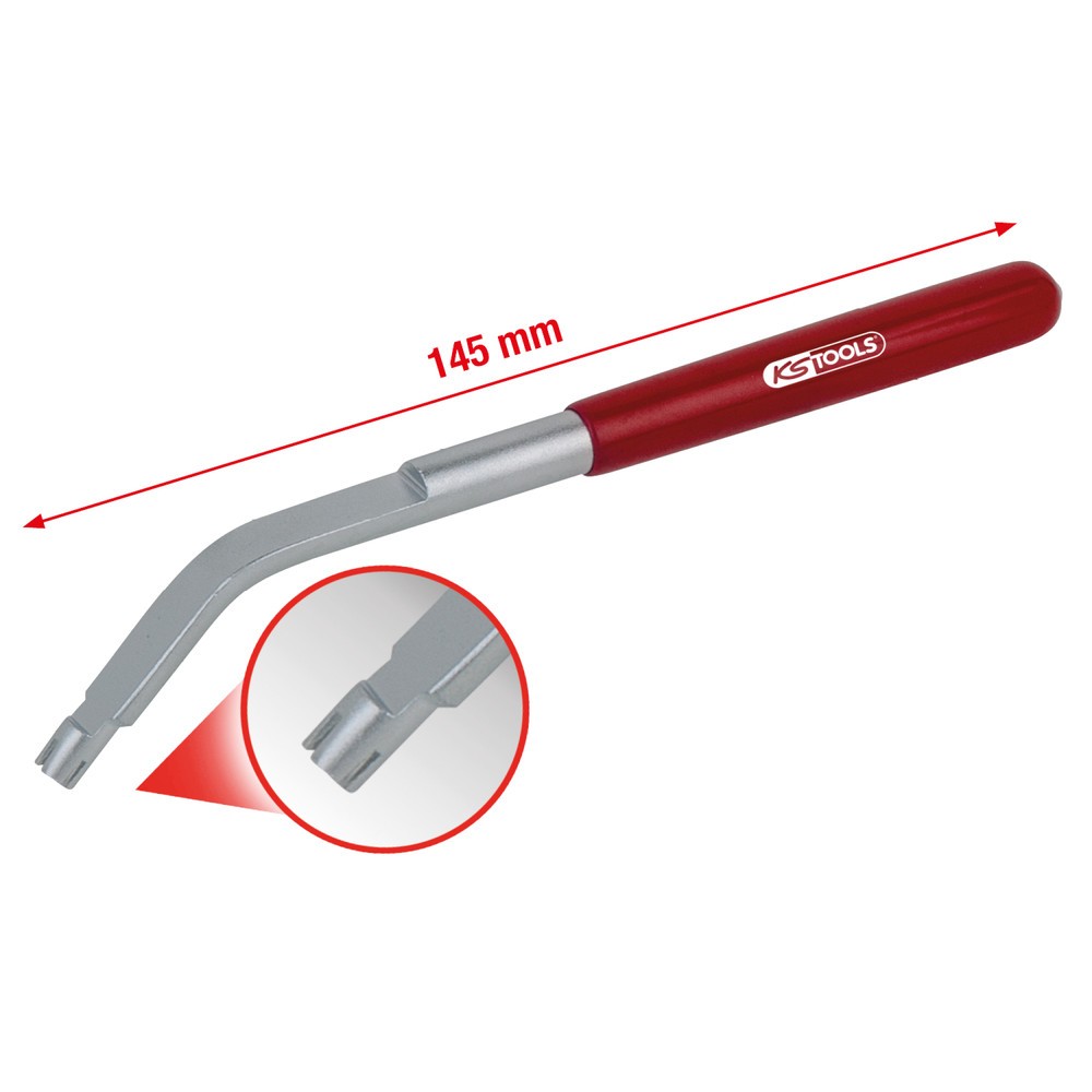 Produktabbildung Nr. 4: KS TOOLS Waschdüsen Einstellwerkzeug für Opel, 145 mm