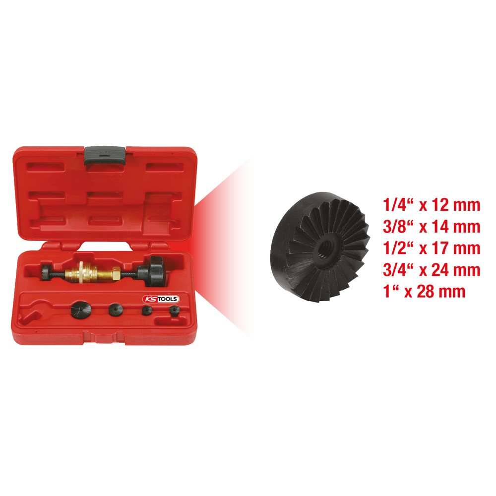 Produktabbildung Nr. 2: KS TOOLS Wasserhahn-Fräsapparat-Satz 1/4"-1", 6-tlg