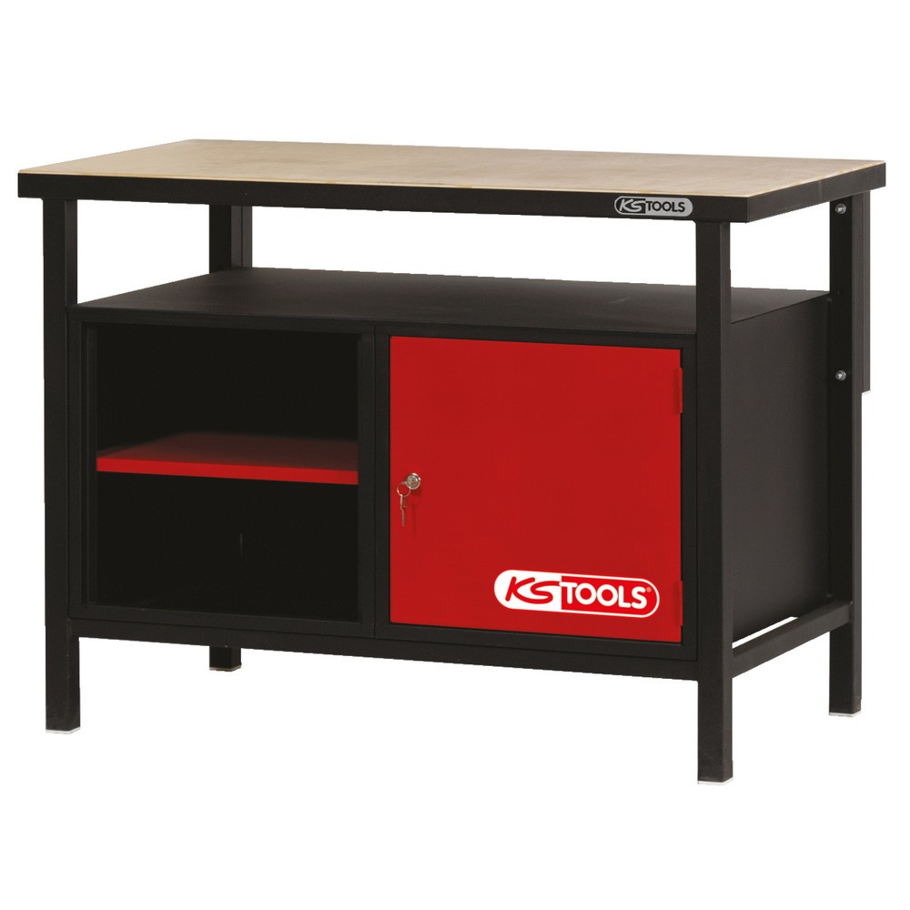 Produktabbildung Nr. 1: KS TOOLS Werkbank mit 1 Tür, H840xB1200xT600mm