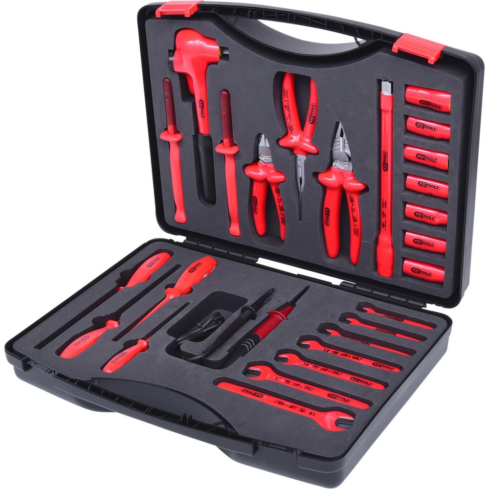 Produktabbildung: KS TOOLS Werkzeugsatz mit isolierten Werkzeugen, 26-tlg