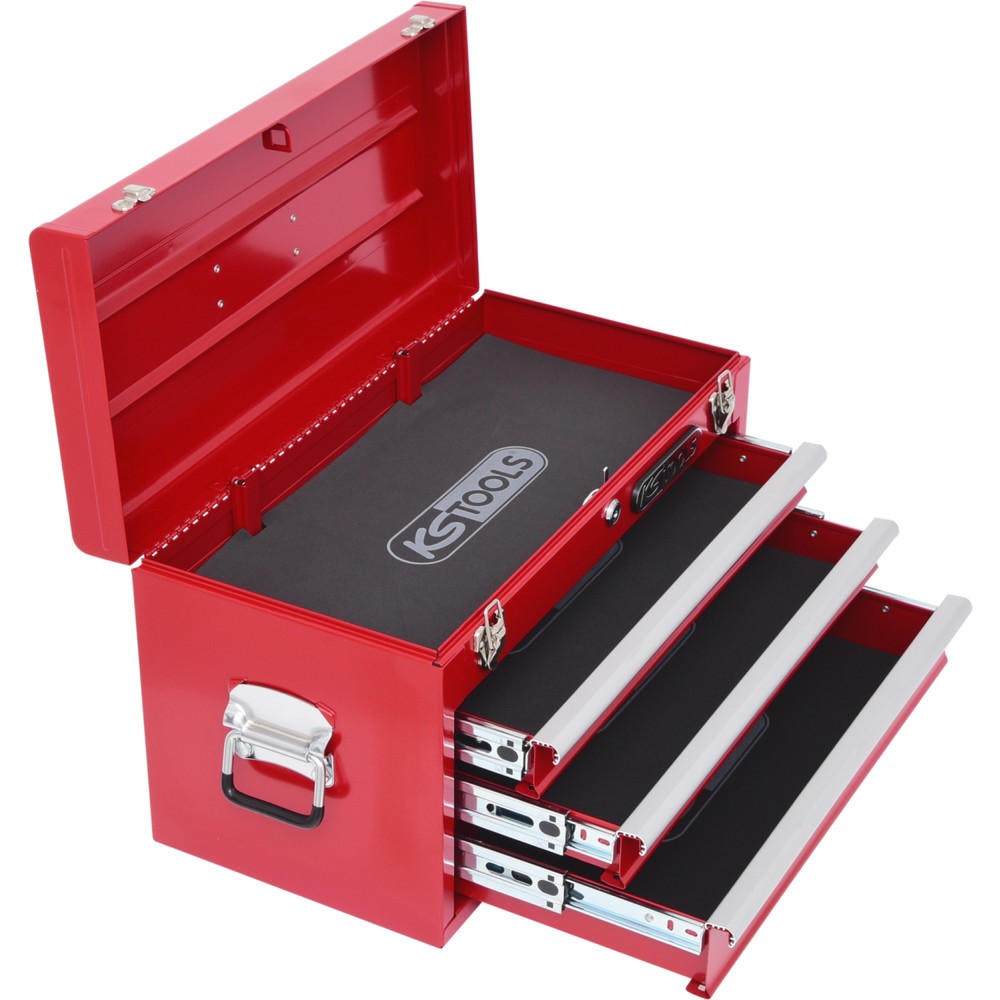 Produktabbildung Nr. 4: KS TOOLS Werkzeugtruhe mit 3 Schubladen-rot, L508xH255xB303mm