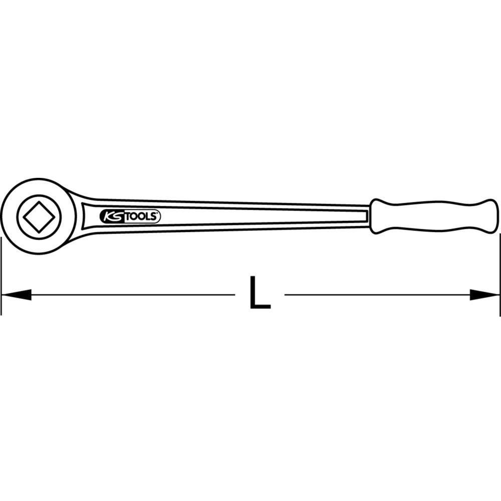 Produktabbildung Nr. 3: KS TOOLS 18mm Windeisenratsche, 500mm