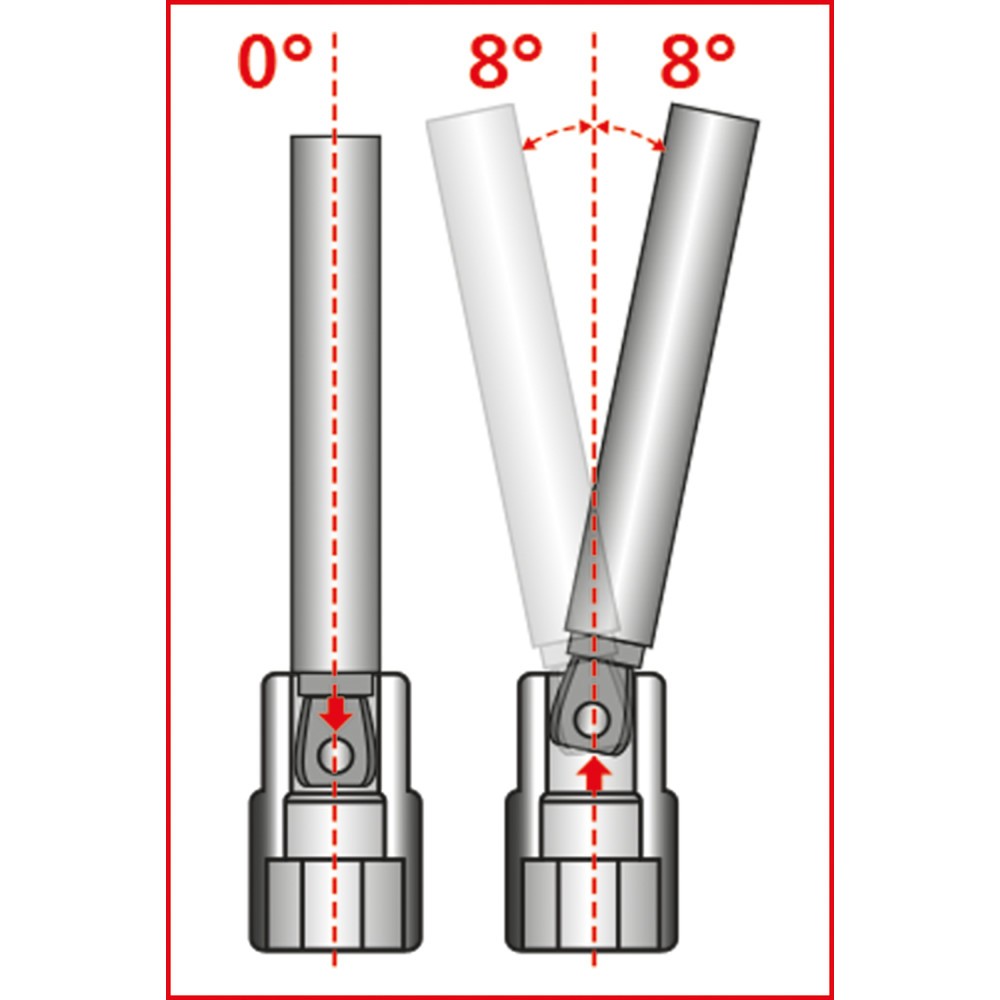Produktabbildung Nr. 2: KS TOOLS 1/4" XXL Kipp-Verlängerung, 350mm