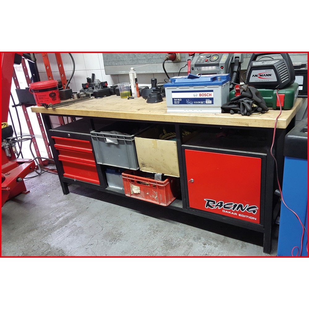 Produktabbildung Nr. 3: KS TOOLS XXL-Werkbank mit 3 Schubladen und 1 Tür