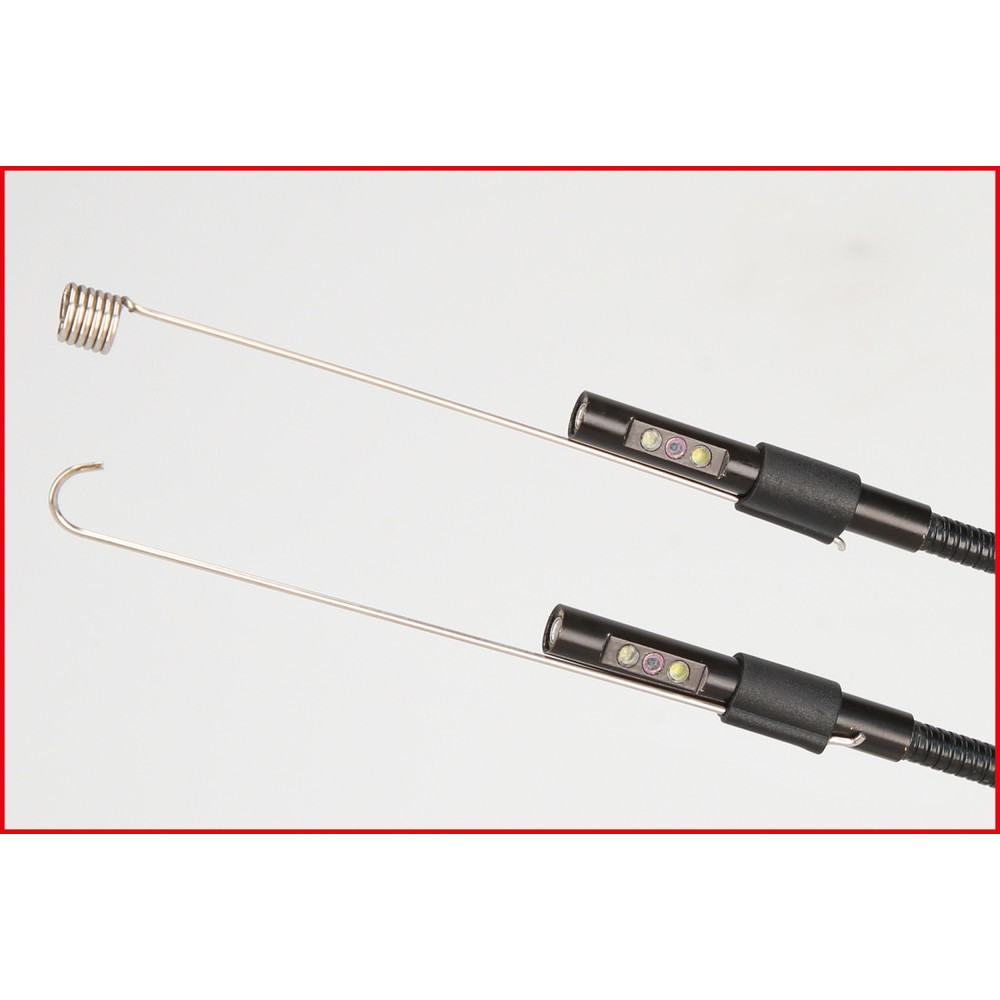 Produktabbildung Nr. 6: KS TOOLS HD-Videoskop-Satz mit Ø 4,5 mm 0° und 90° HD Frontkamera-Sonde, umschaltbar, 7-tlg