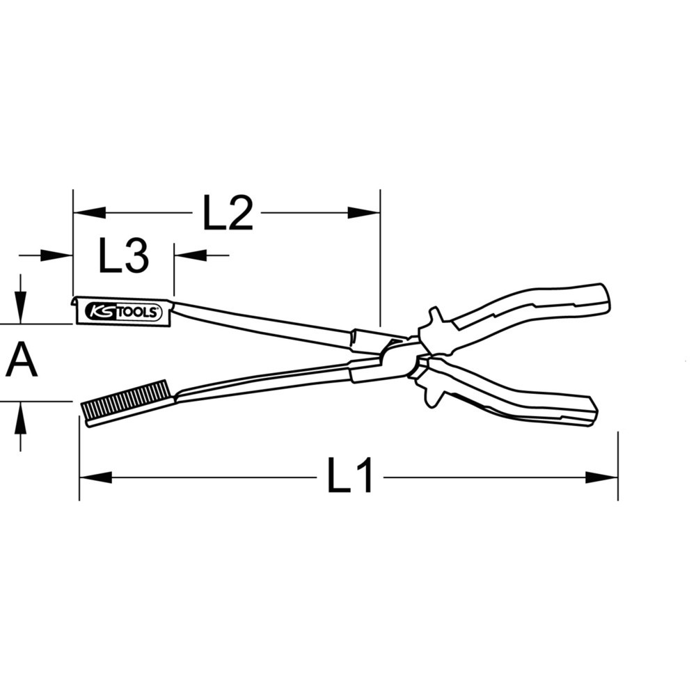 Produktabbildung Nr. 5: KS TOOLS Zündkerzenstecker-Zange, kurz