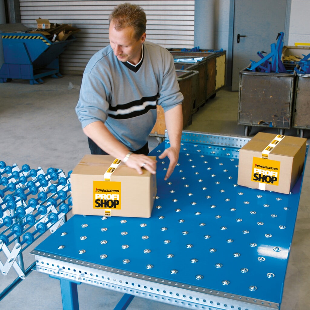 Produktabbildung Nr. 4: BLUME Kugelrollen-Tisch U-Profil, Ø 22 mm, LxB 500 x 400 mm, Teilung 50 mm