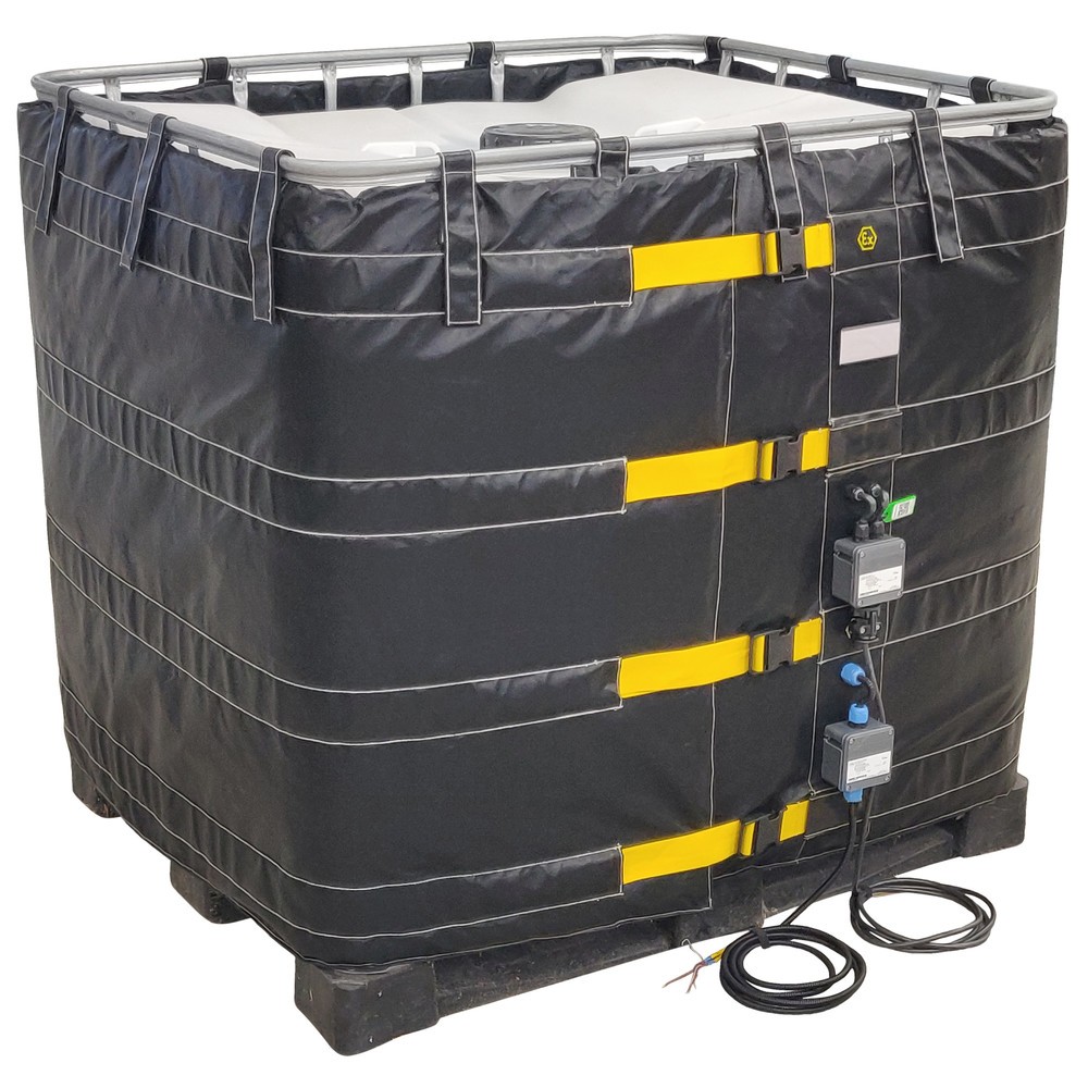 Produktabbildung: Kuhlmann ATEX Container-Heizmanschette für IBC, 1.000 l , 230 V, 2.400 W, LxBxH 4.400 x 25 x 1.000 mm