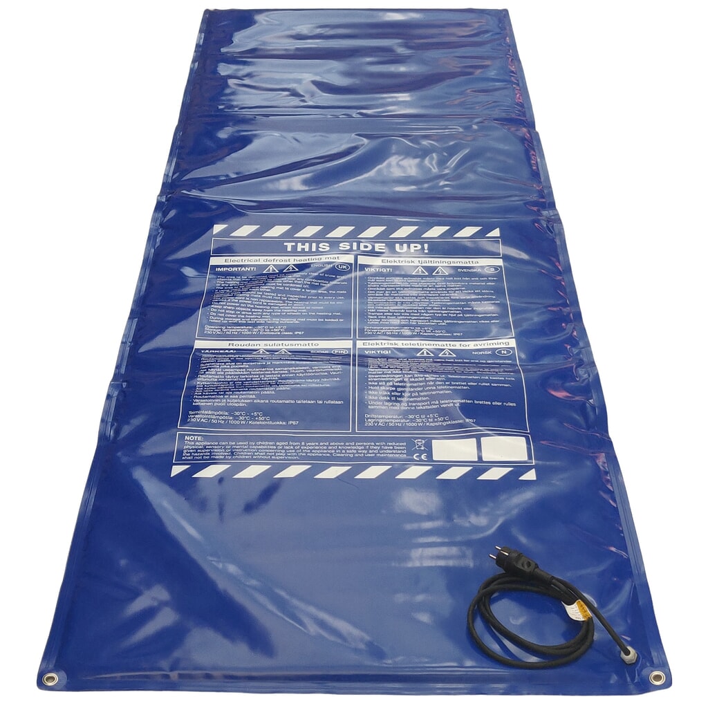 Produktabbildung: Kuhlmann Auftaumatte, LxB 3.000 x 1.000 mm, 230 V, 1.050 W, mit Schuko-Stecker
