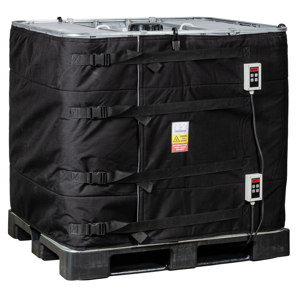 Produktabbildung: Kuhlmann IBC Container-Heizmanschette mit 2 digitalen Reglern, 1.000 l, 0-90ºC, 230 V, 2x 1.000 W, LxH 4.400 x 1.000 mm