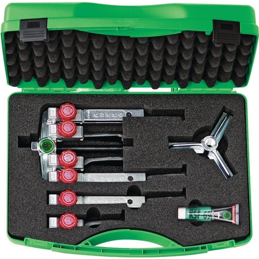 Produktabbildung: KUKKO Abziehersatz KS-2030 8tlg.Spann-W.90mm Spann-T.100-200mm