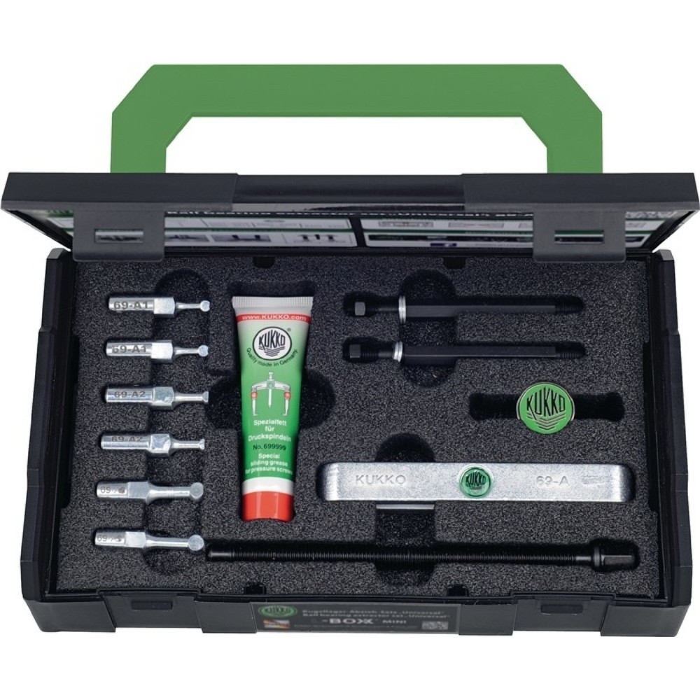 Produktabbildung: KUKKO Kugellagerabziehersatz 69 7tlg.Spannber.35-120mm