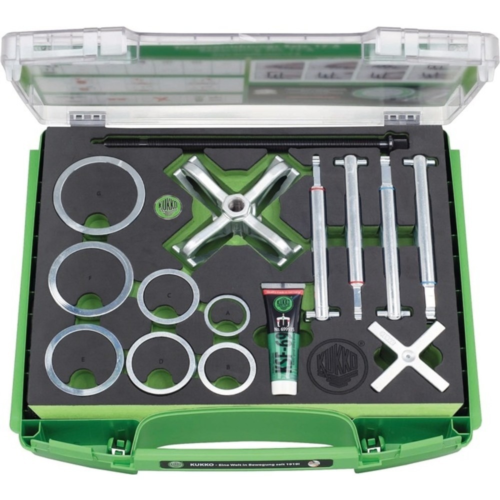 Produktabbildung: KUKKO Kugellagerabziehersatz K-70 18tlg.Spannber.10-30mm