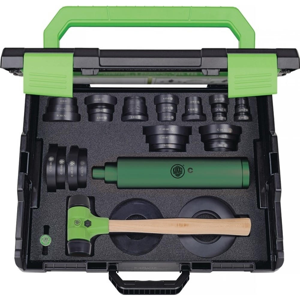 Produktabbildung: KUKKO Lagereinbauwerkzeugsatz 71-L, für Bohrungs-Ø 10-50 mm, L-Boxx