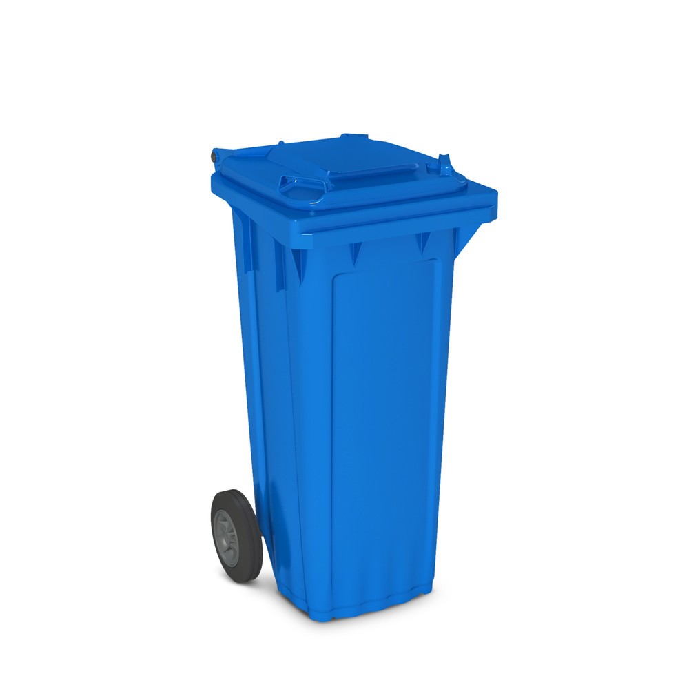 Produktabbildung: Kunststoff-Mülltonne mit Rollen, 80 Liter, blau